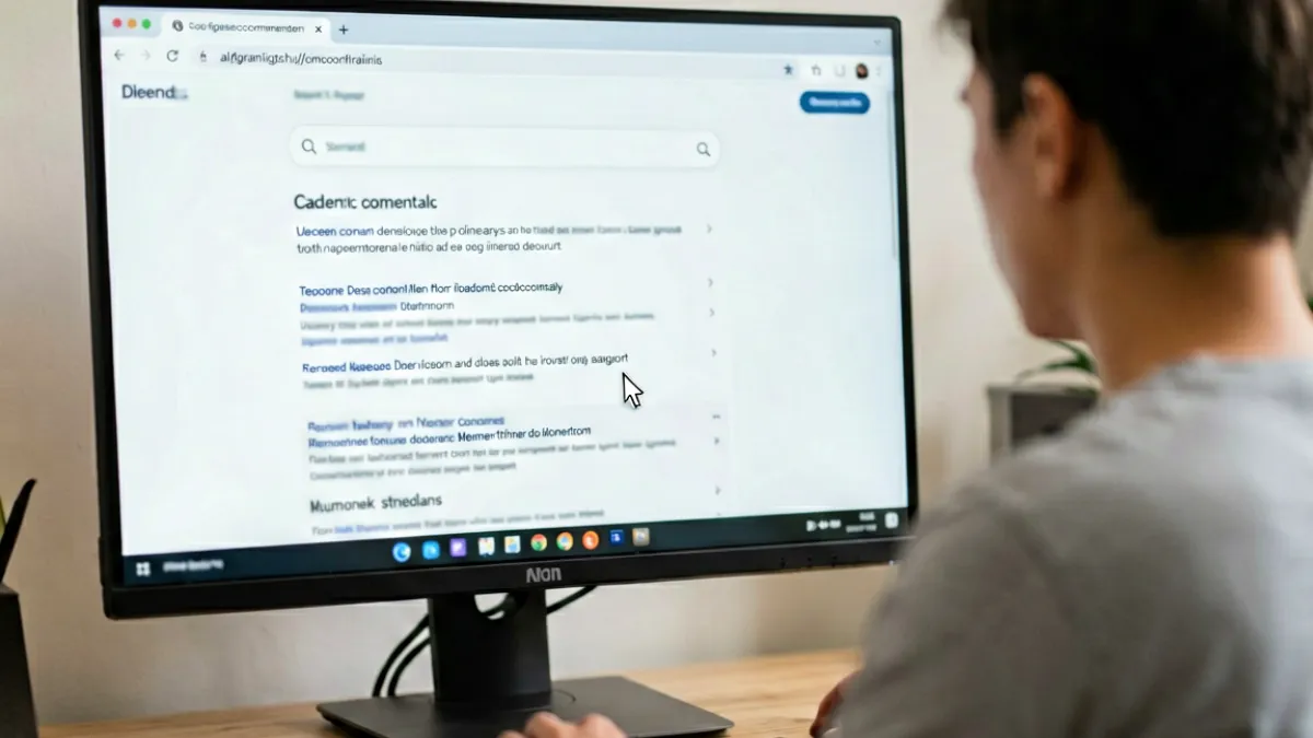 用户在电脑前对照本文教程逐步操作，屏幕显示 Yandex 搜索结果并用鼠标悬停在海角网镜像链接上查看域名预览